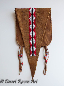 Native American beaded belt bag