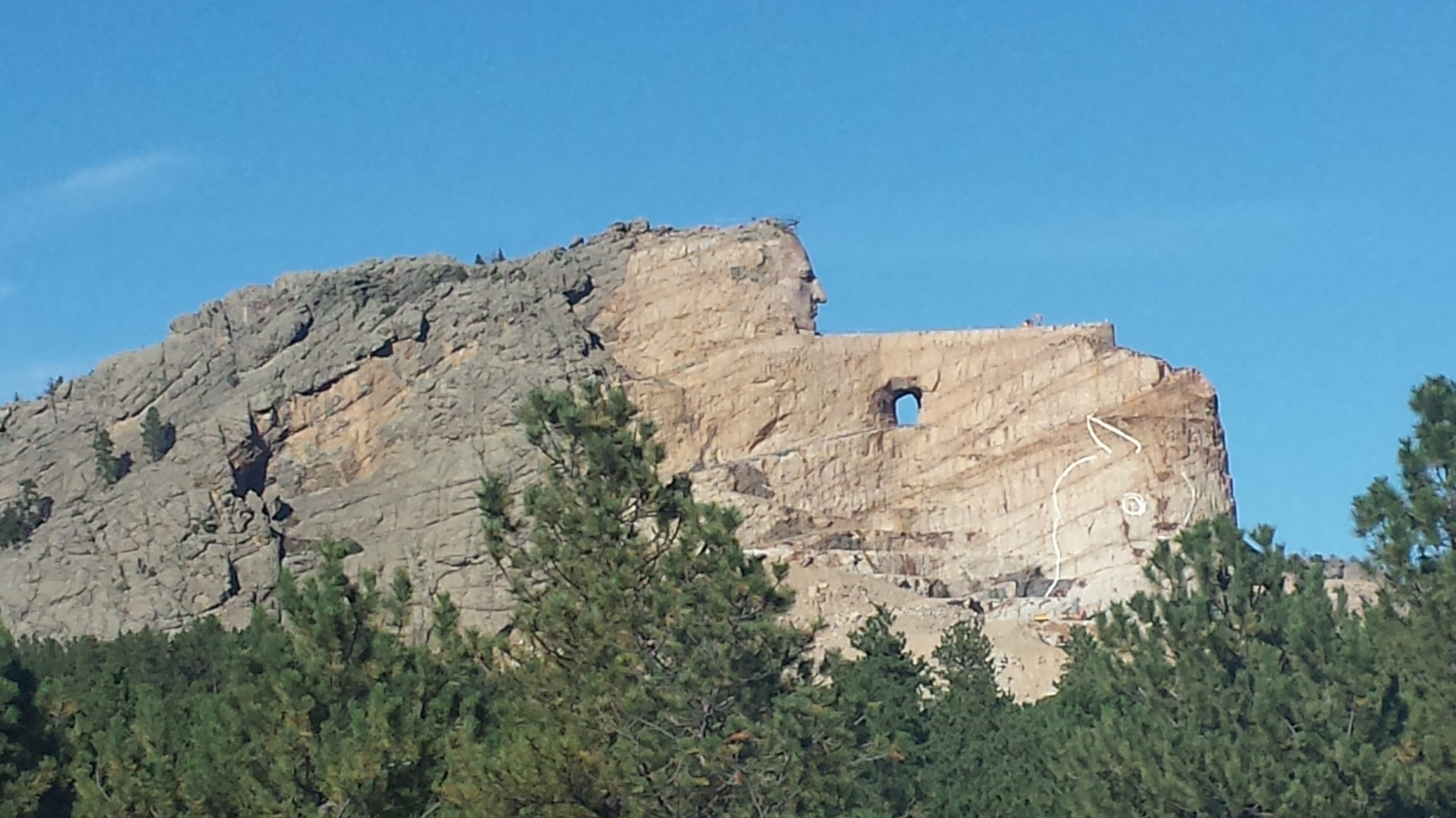 All the beautiful places. Crazy Horse memorial 