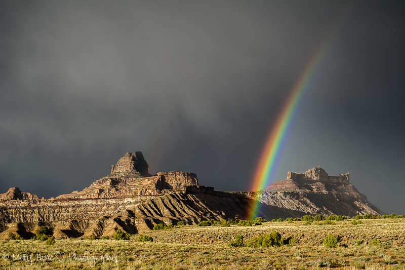 Rainbow in the San Rafael desert