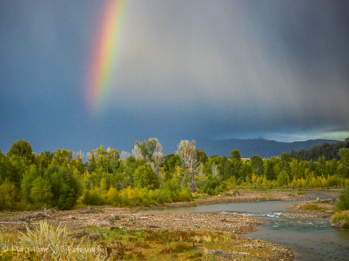 Rainbow colors in Wyoming