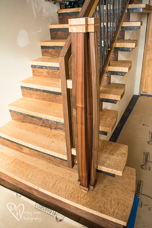 Custom wood staircase