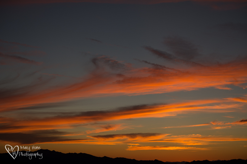 Arizona desert sunset