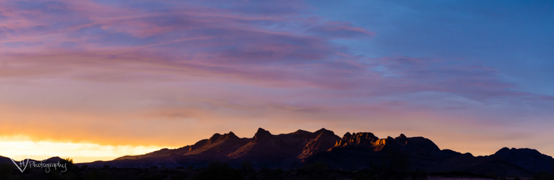desert sunrise panorama