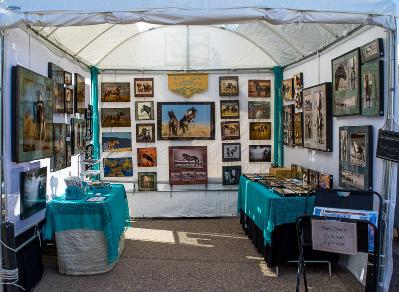art show booth